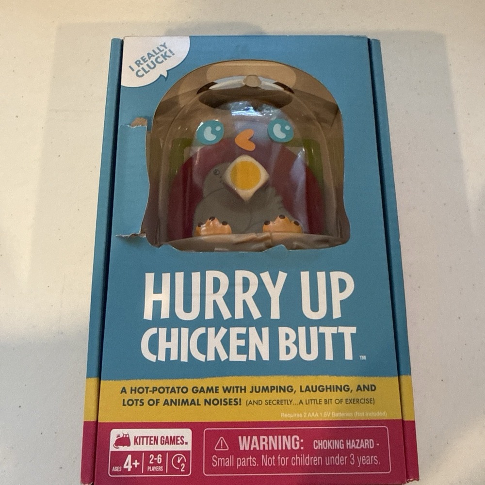 Hurry Up Chicken Butt Game 2-6 Players Ages 4+ KIDS GAMES - Kitten Games